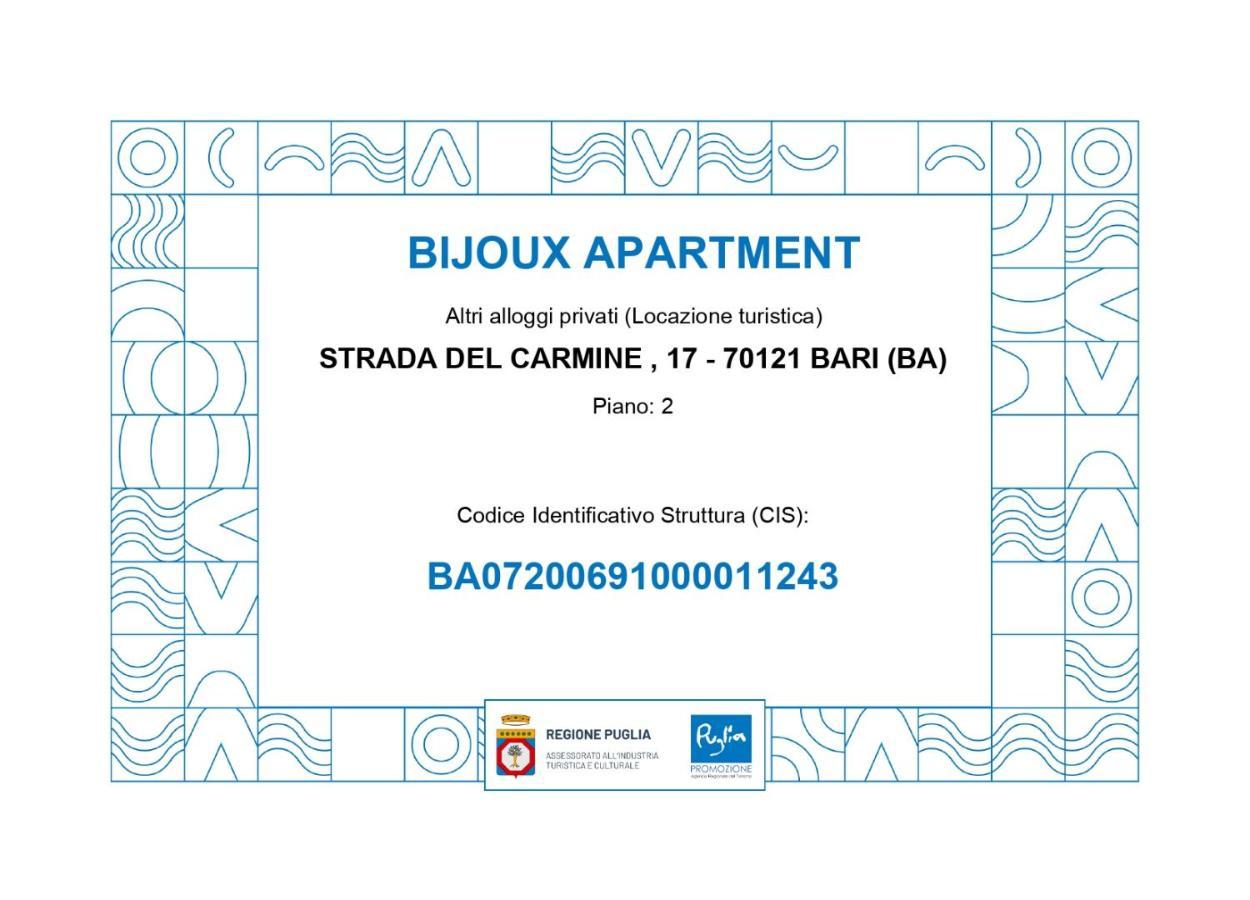 Bijoux Luxury Apartment In Old Town Бари Экстерьер фото